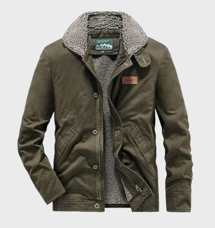 Lando | Men’s Cut-Resistant Utility Jacket – Durable Workwear with Pockets and Zipper
