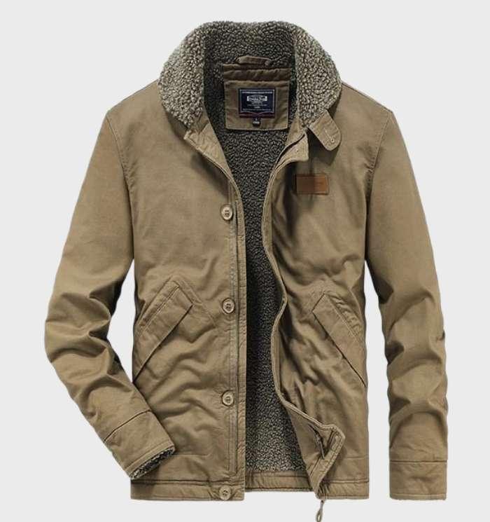 Lando | Men’s Cut-Resistant Utility Jacket – Durable Workwear with Pockets and Zipper