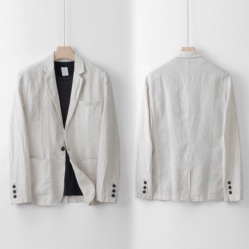 Sandro Men  Linen Suit Set