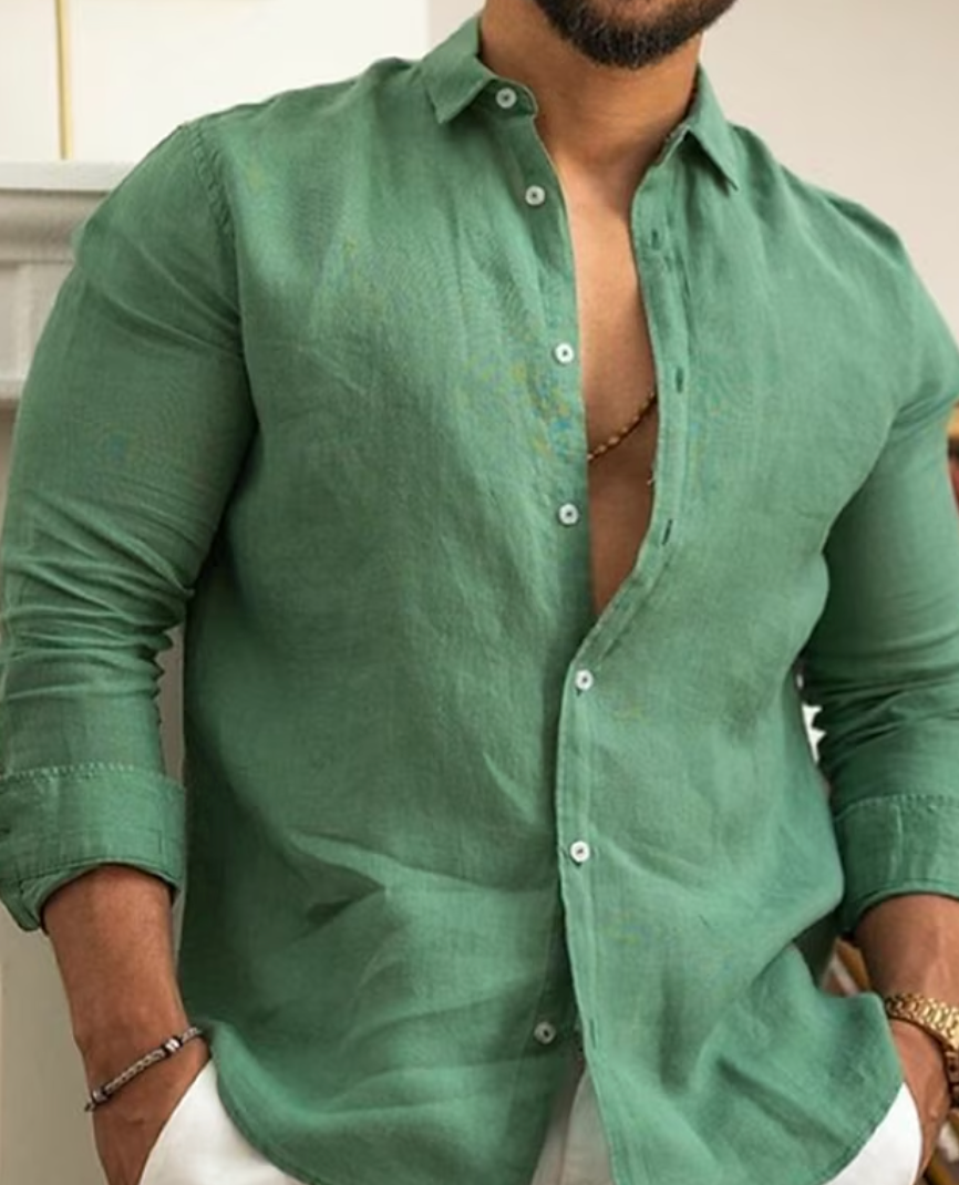 Stylish linen shirt - Gero