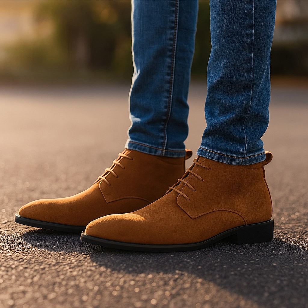 Men’s James Bond Style Suede Desert Boots