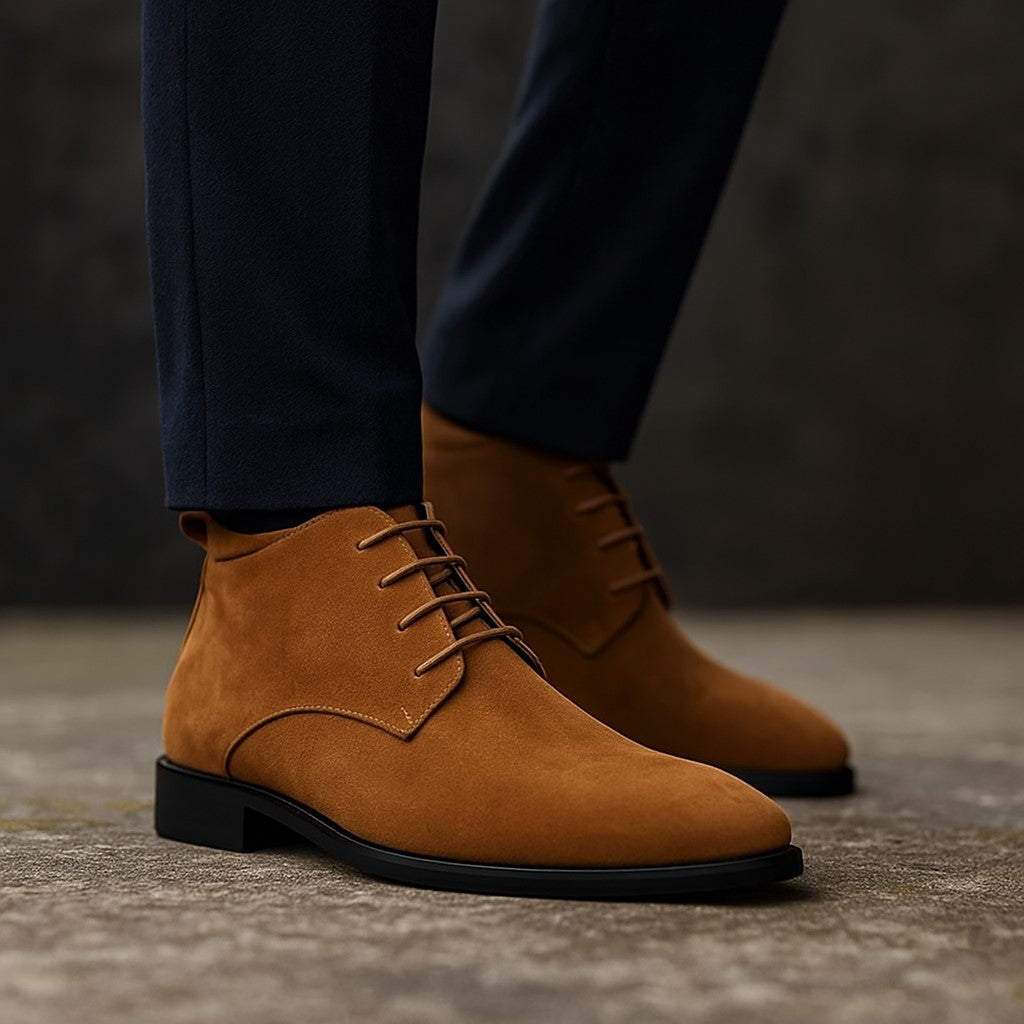 Men’s James Bond Style Suede Desert Boots