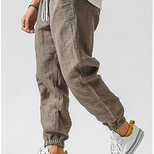 Elliot – Men’s Casual Linen Jogger Pants | Lightweight Trousers with Drawstring Waist