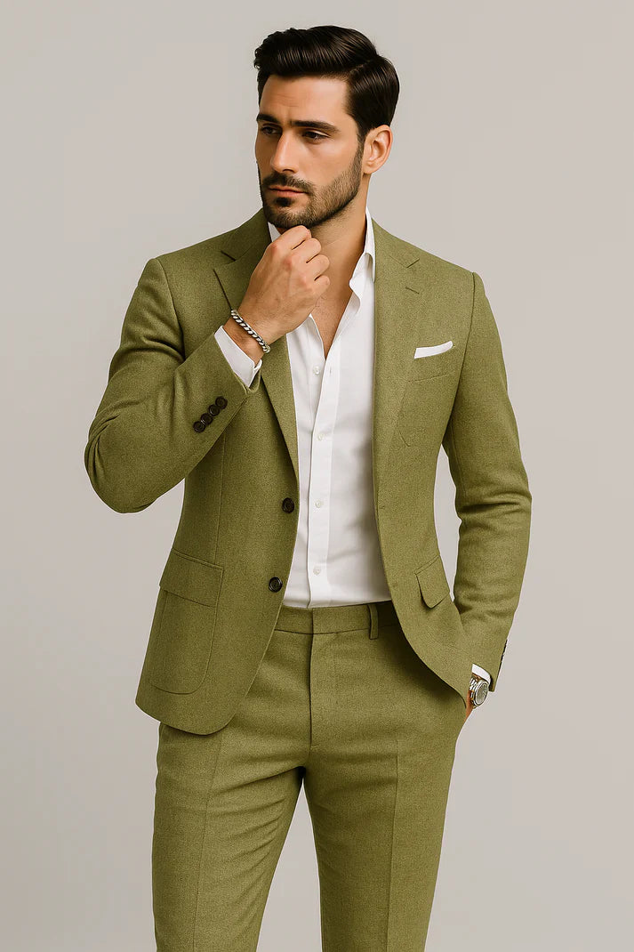 Spraykis | Breathable Men's Linen Classic Casual Suit