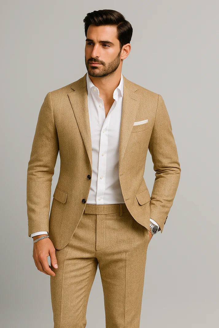 Spraykis | Breathable Men's Linen Classic Casual Suit