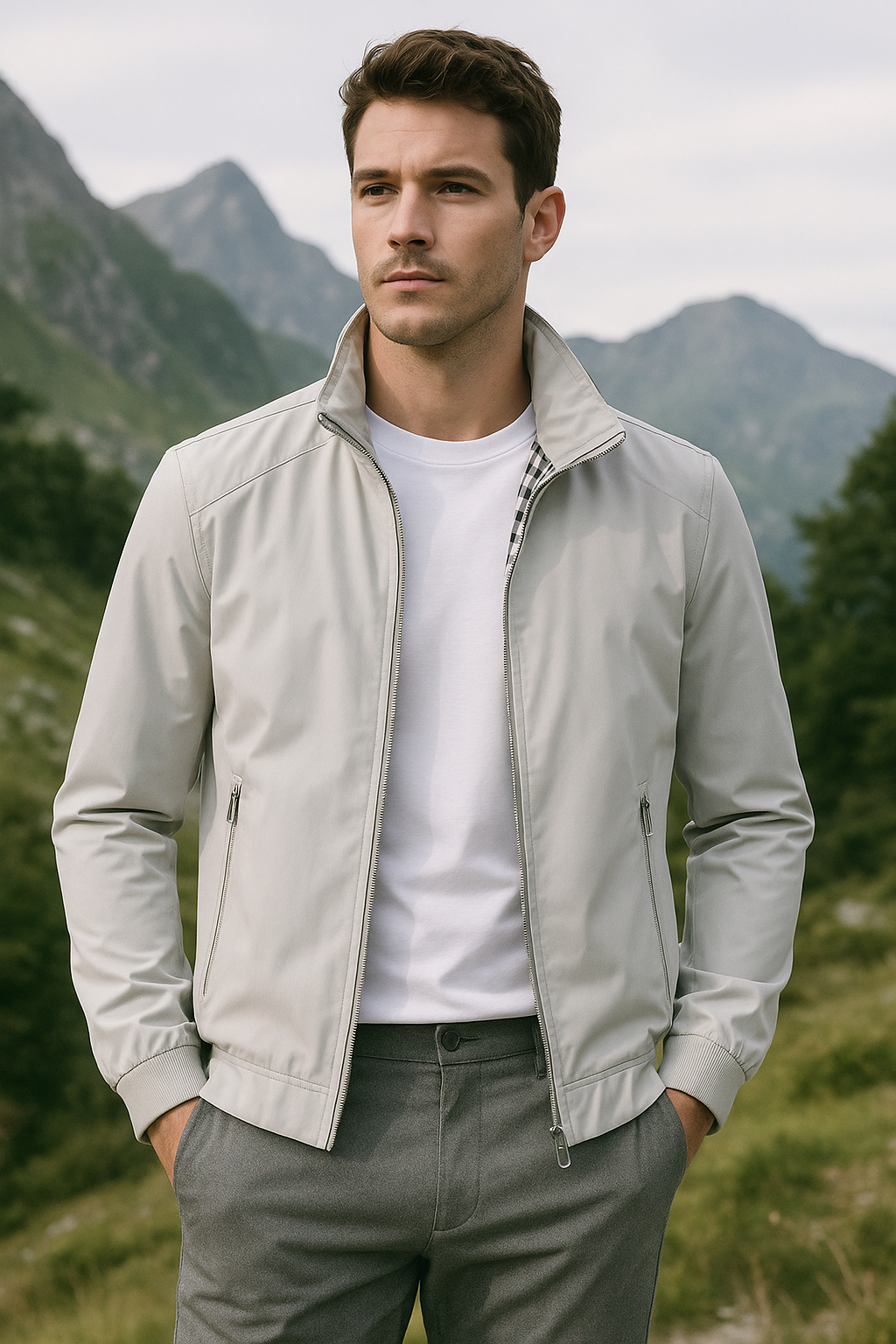 Men’s Windproof Causal Jacket – Lightweight Outdoor Coat
