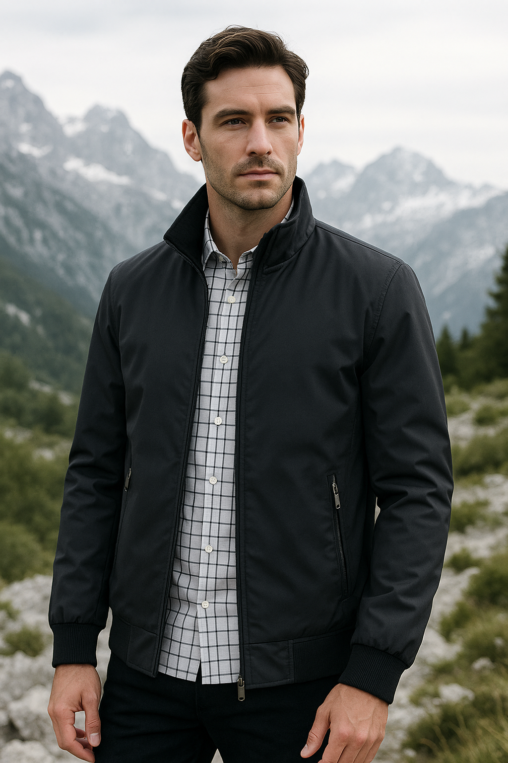Men’s Windproof Causal Jacket – Lightweight Outdoor Coat