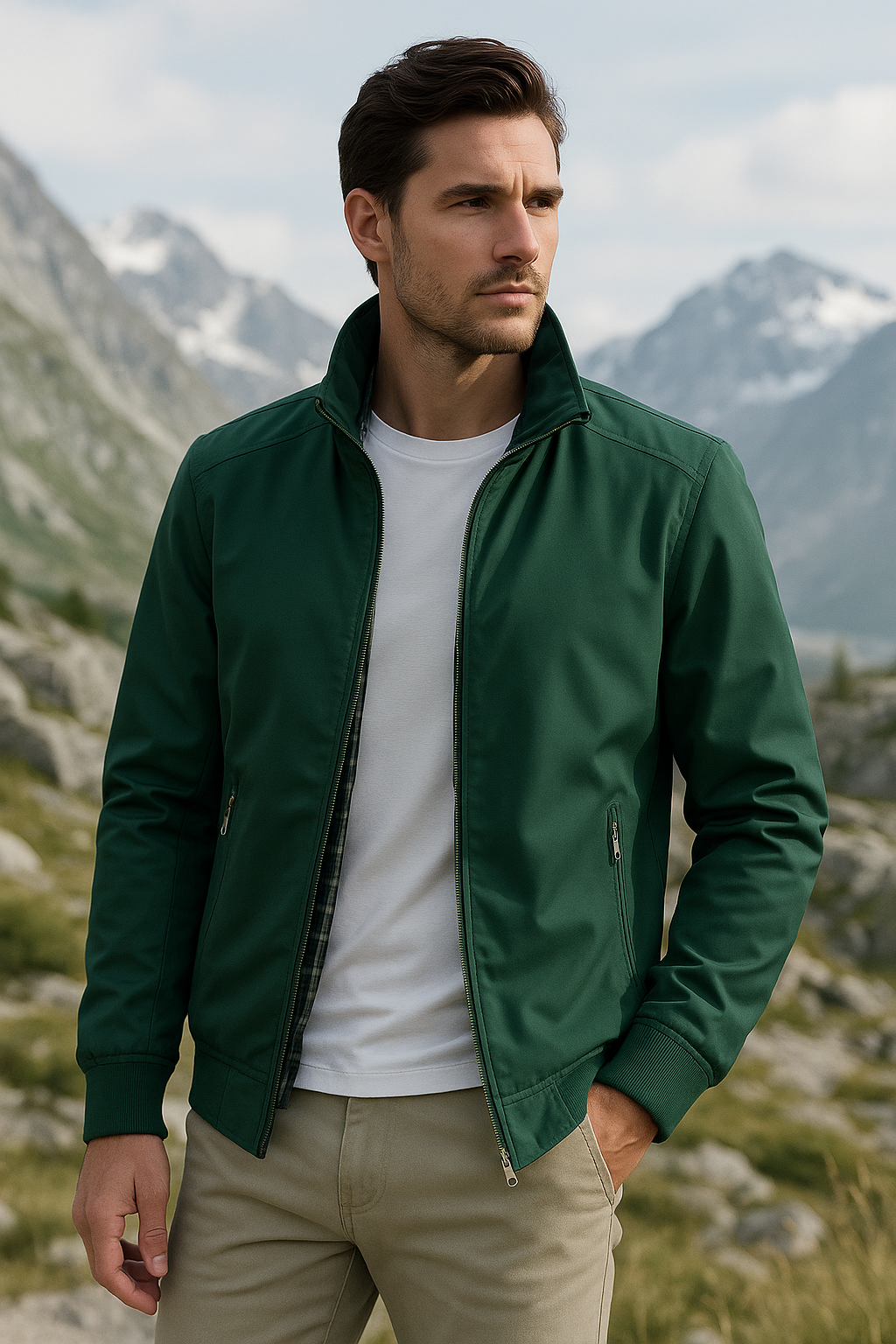 Men’s Windproof Causal Jacket – Lightweight Outdoor Coat