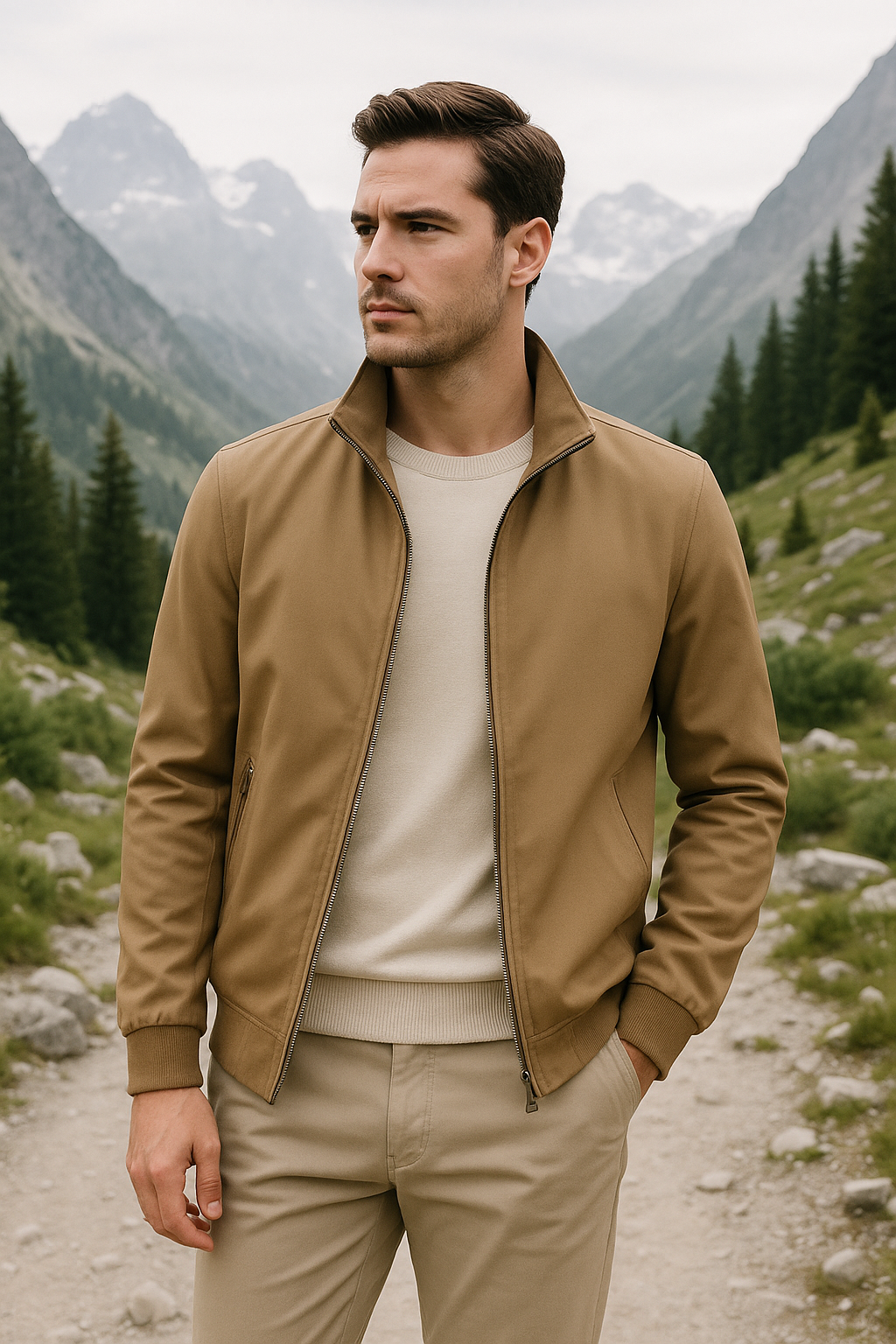 Men’s Windproof Causal Jacket – Lightweight Outdoor Coat