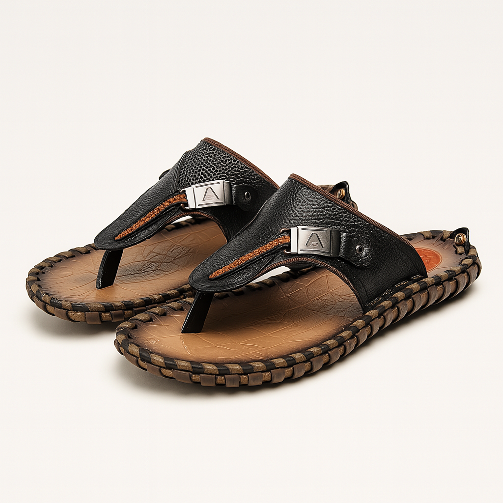 Levi Men Leather Flip-Flops