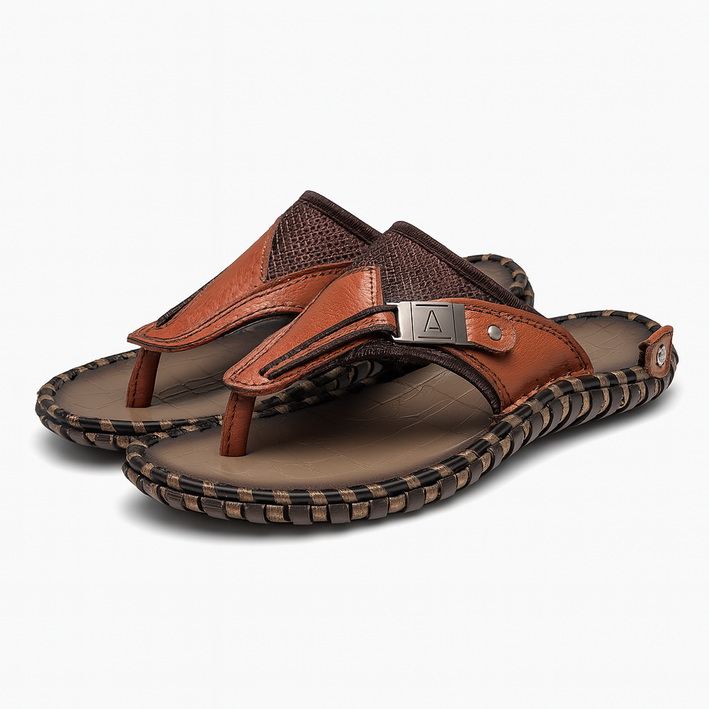 Levi Men Leather Flip-Flops