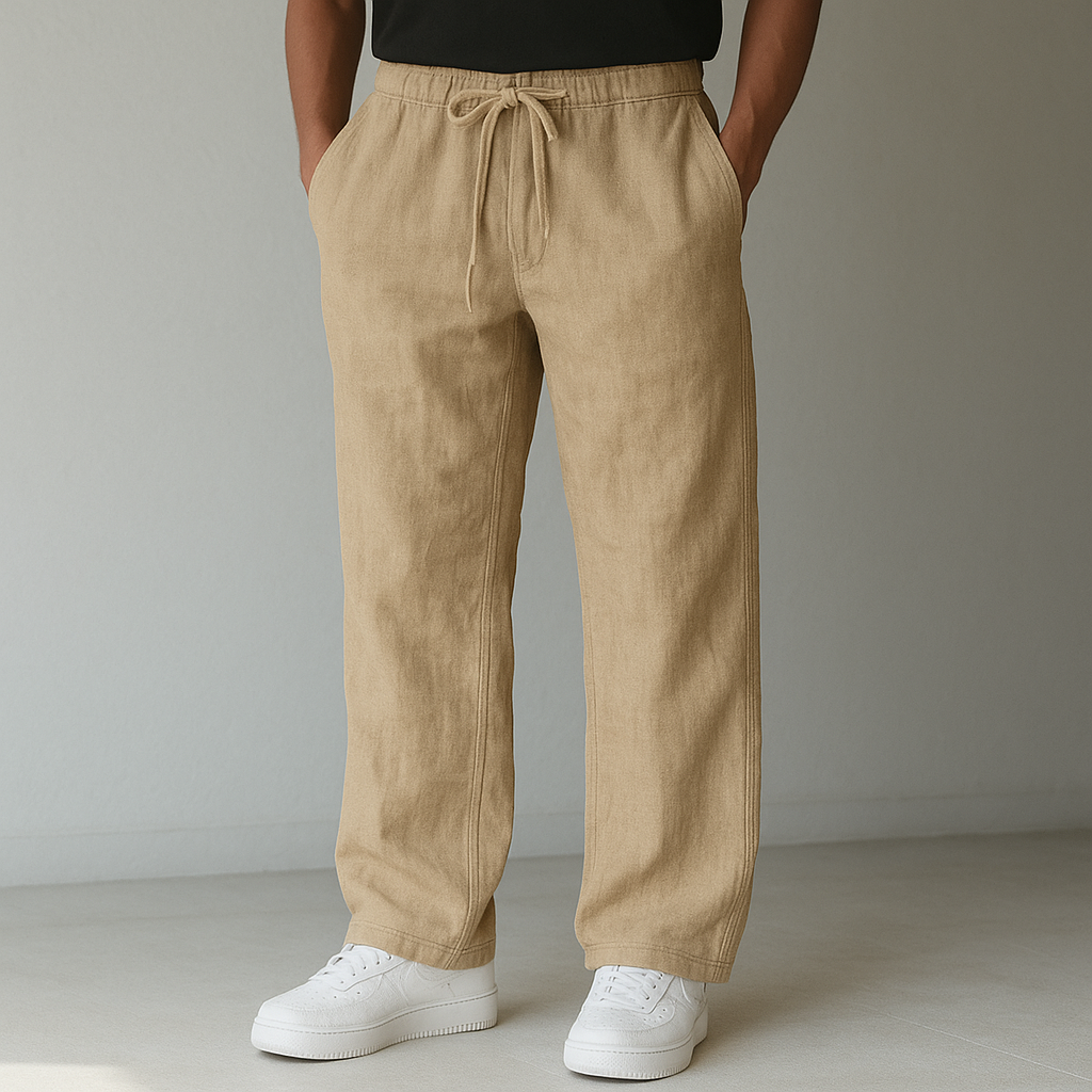 Arden Linen Trousers – Men’s Comfortable Lightweight Pants