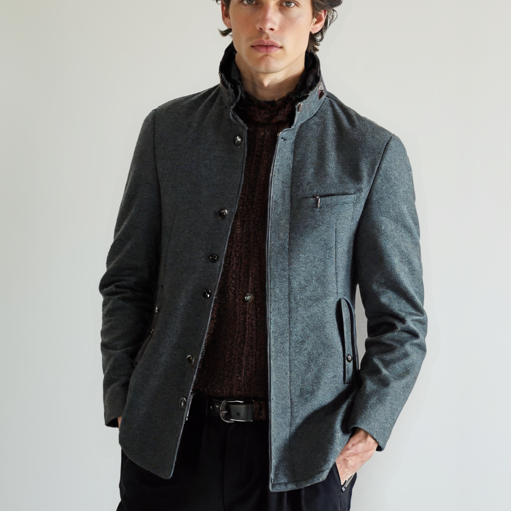 Men’s Cashmere Trench Coat – Luxury Long Winter Overcoat