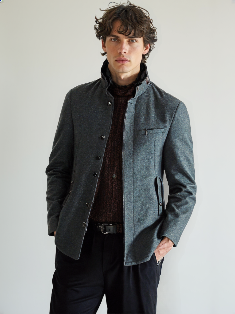 Men’s Cashmere Trench Coat – Luxury Long Winter Overcoat