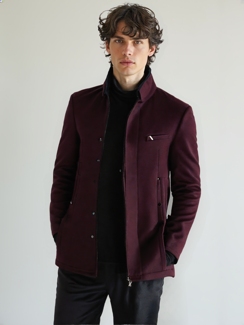Men’s Cashmere Trench Coat – Luxury Long Winter Overcoat