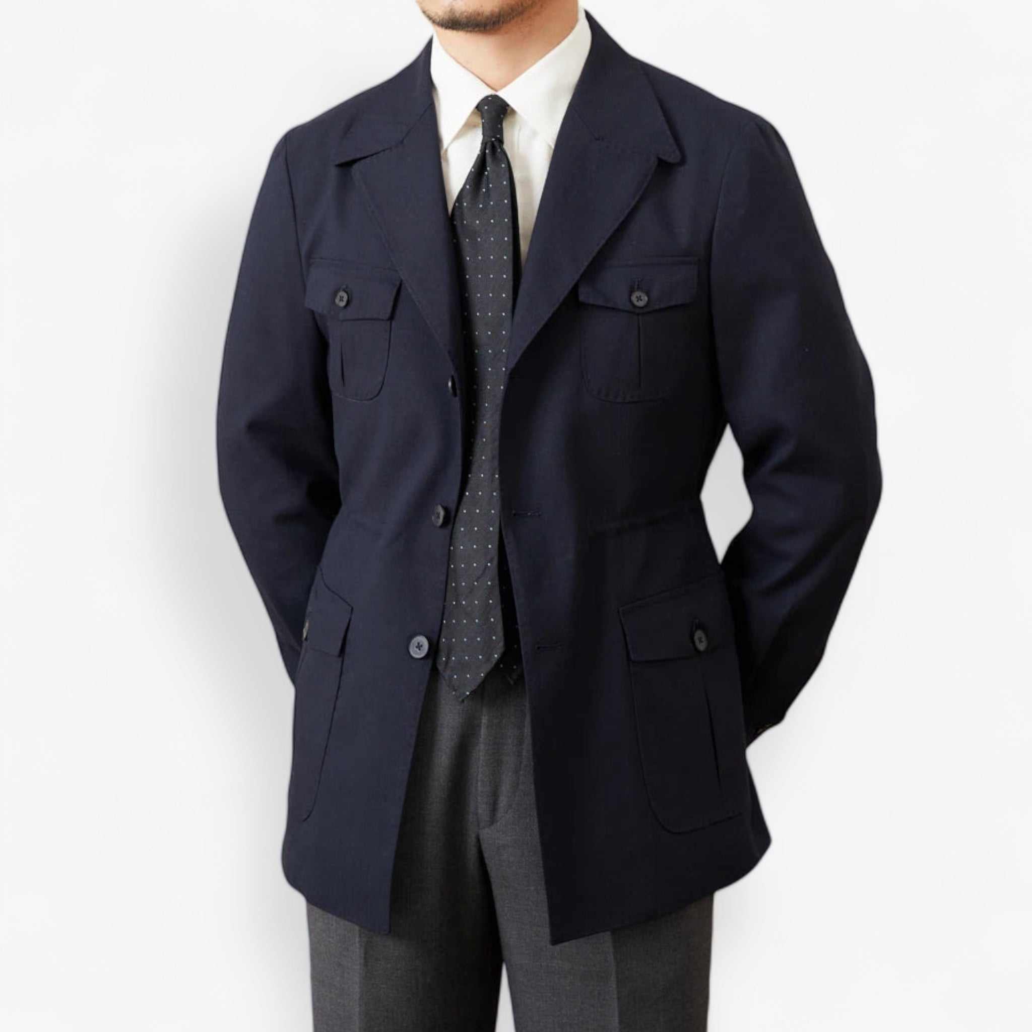 Old Money Vintage Coat for Men – Classic Autumn Jacket