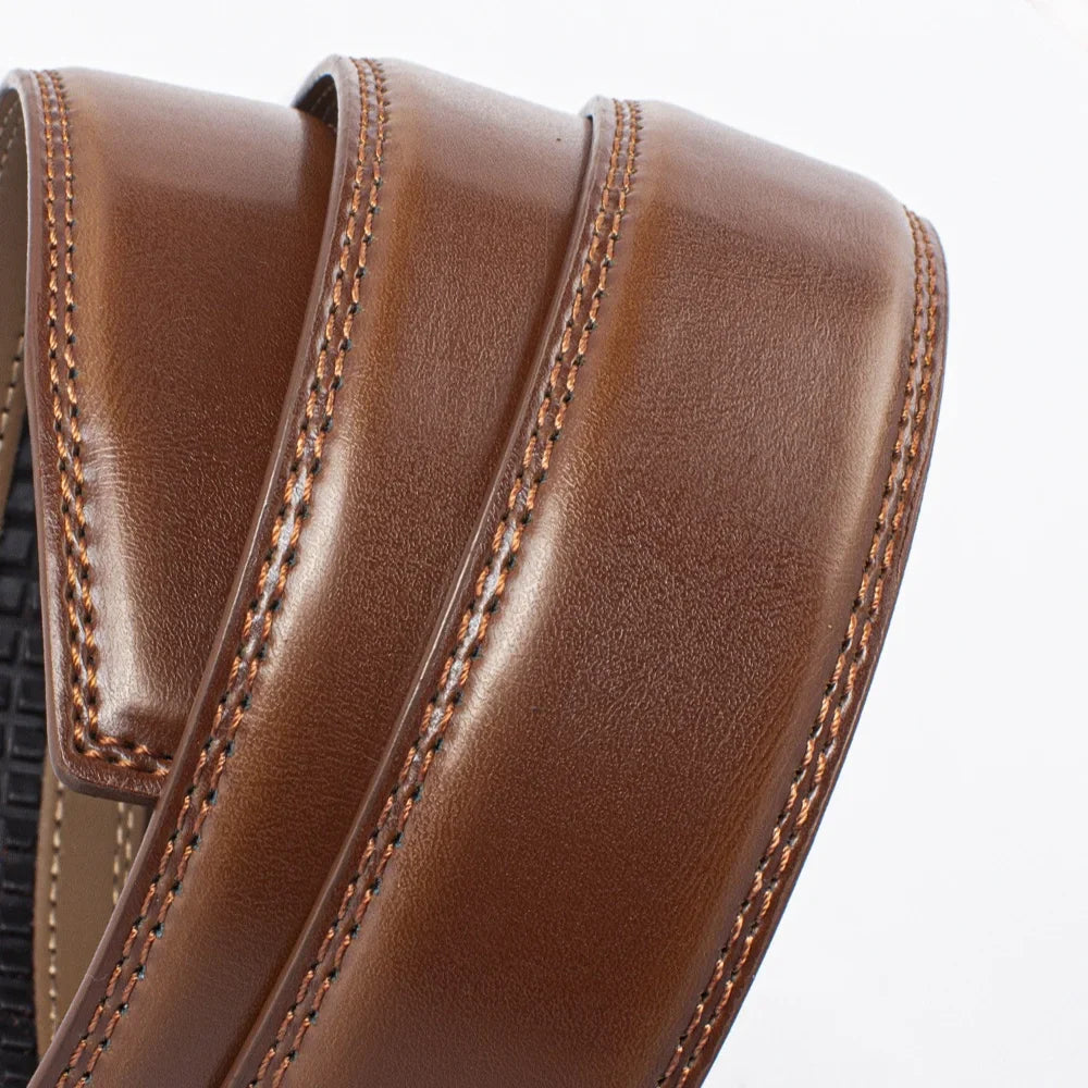 Belt - Men's Adjustable Leather Ratchet Belt