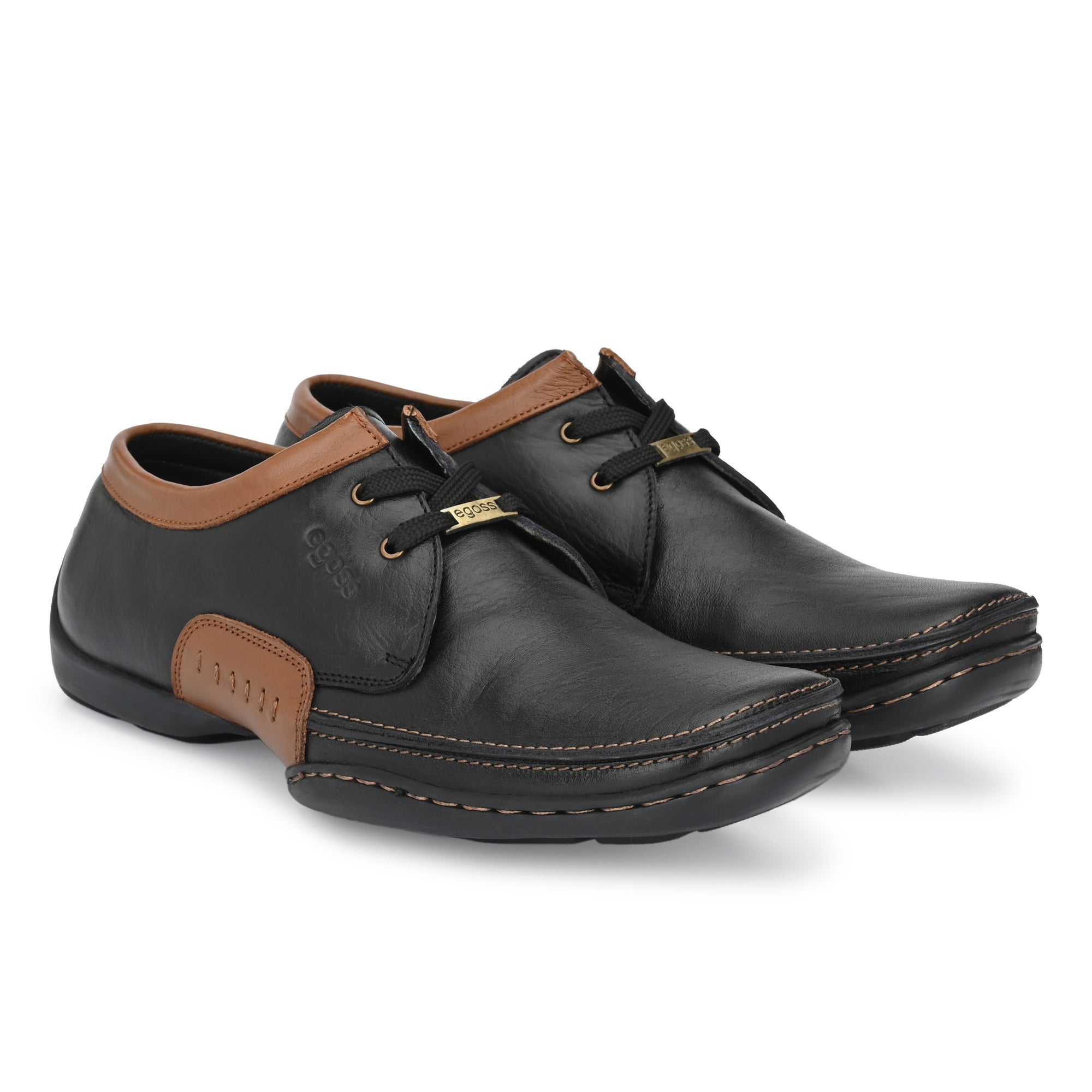 Casual Derby Lace Up Leather Shoes For Men