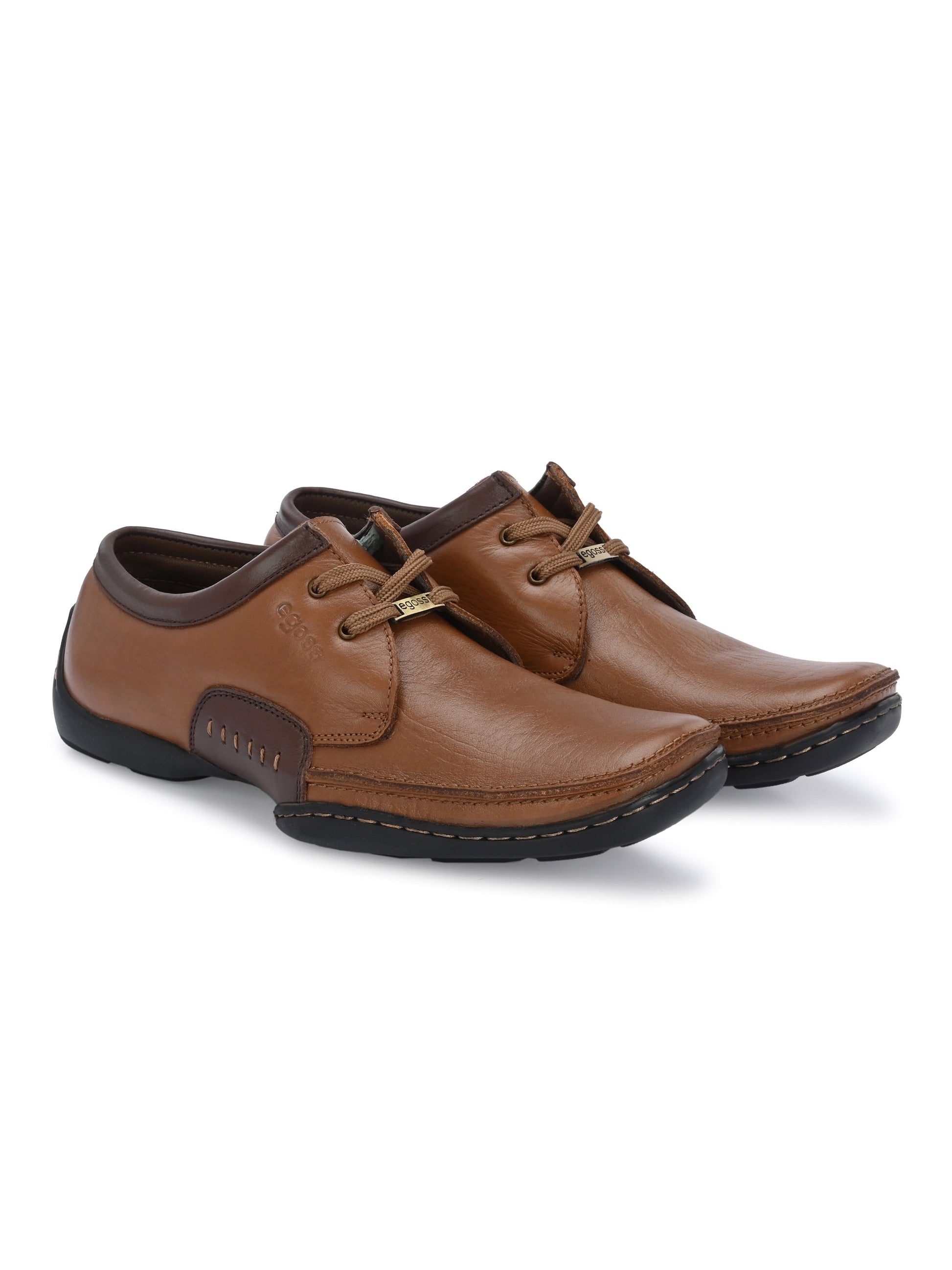Casual Derby Lace Up Leather Shoes For Men