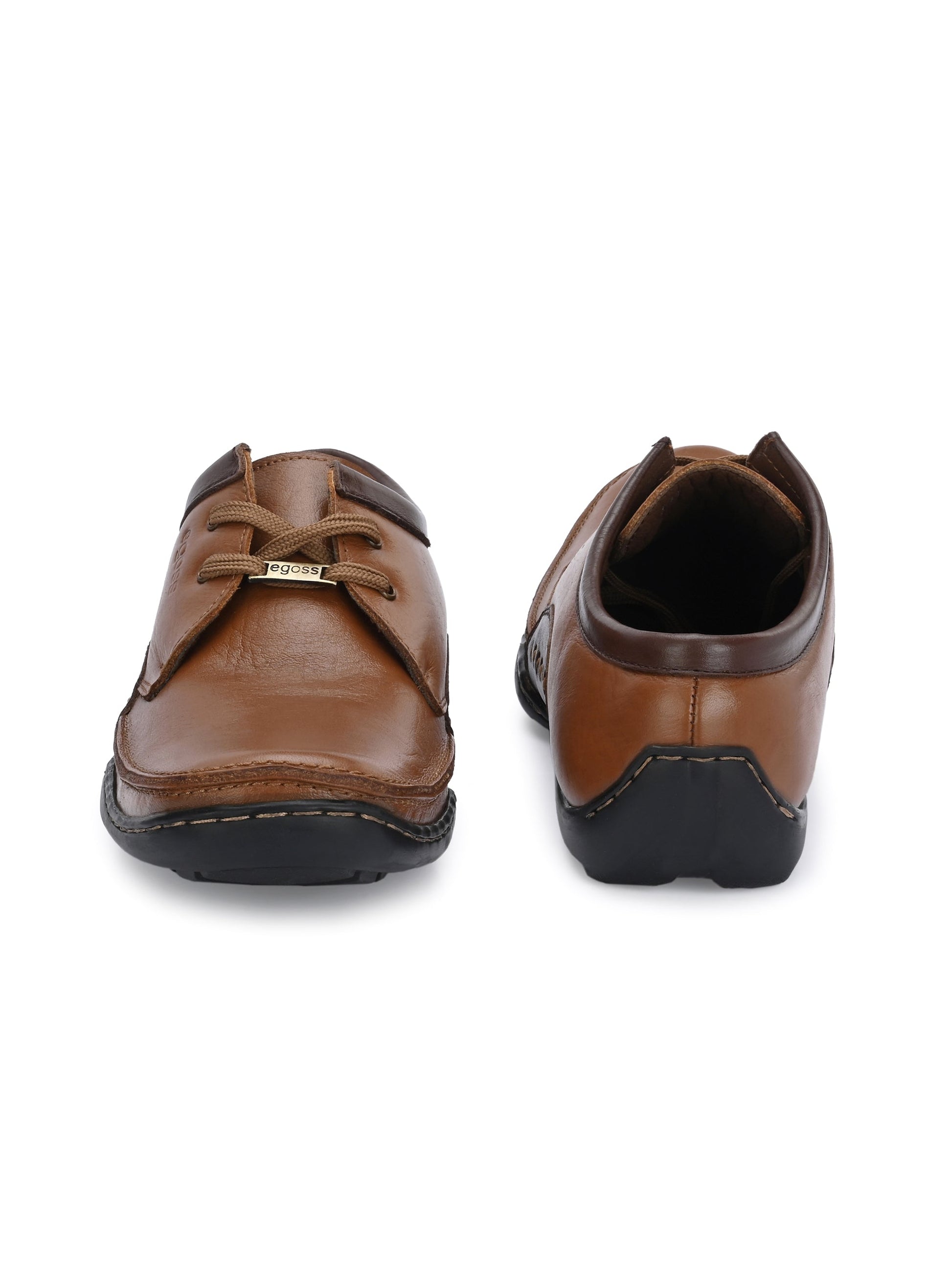 Casual Derby Lace Up Leather Shoes For Men