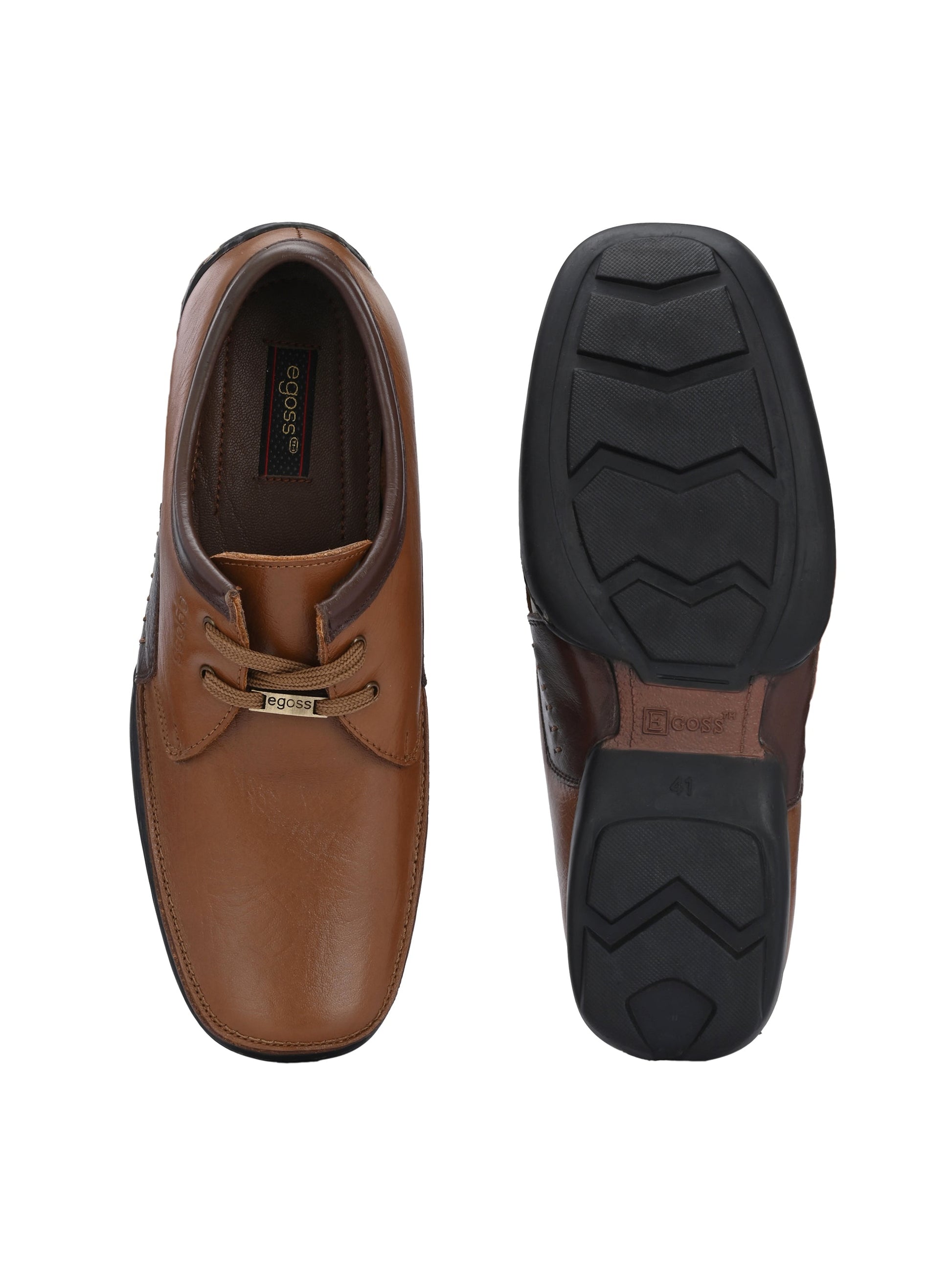 Casual Derby Lace Up Leather Shoes For Men