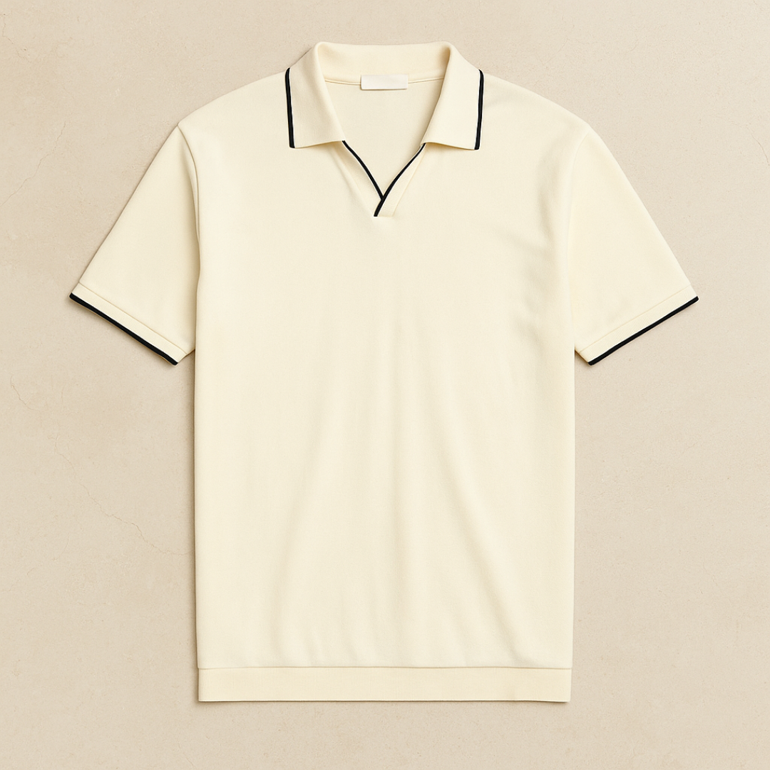 Men’s Elegant Knit Polo Shirt – Lightweight, Breathable Summer Style
