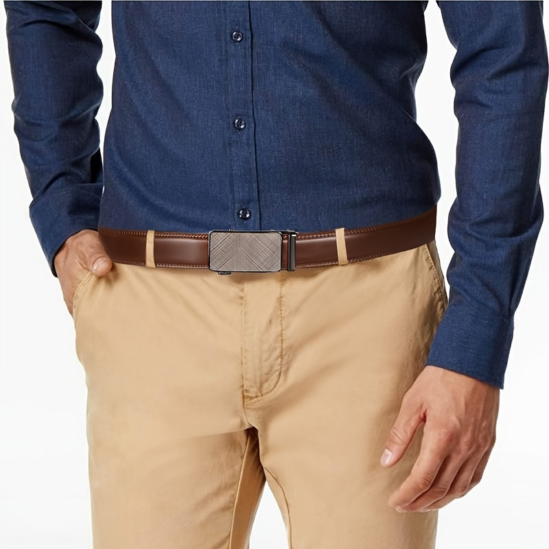 Men’s Automatic Leather Belt – Durable Material for Casual and Formal Wear