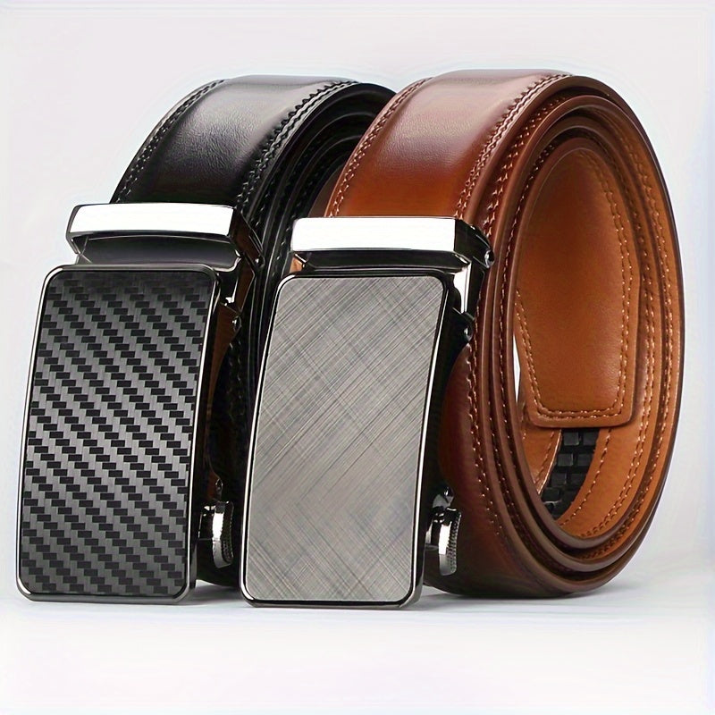 Men’s Automatic Leather Belt – Durable Material for Casual and Formal Wear