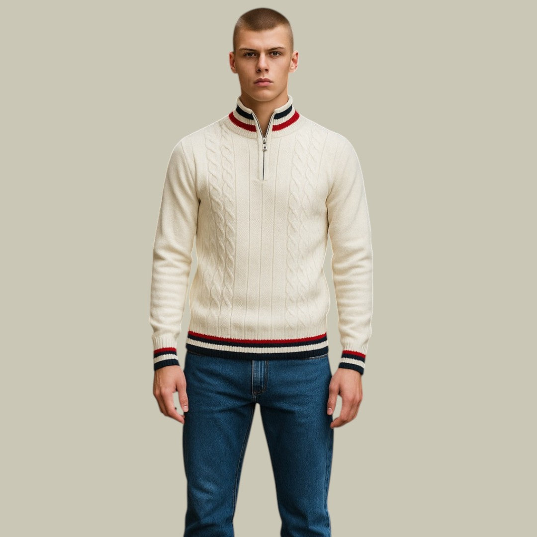 Italian Turtleneck Zipper by Massimo