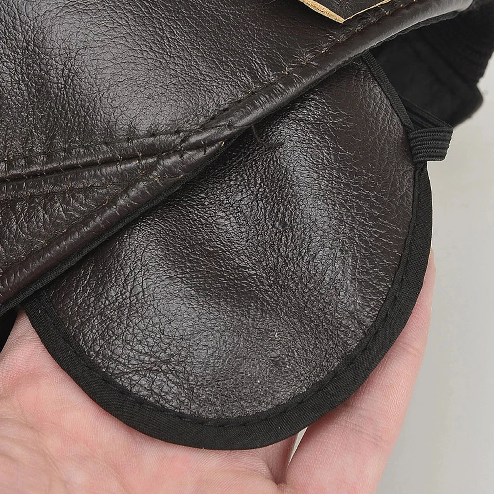 Authentic Leather Cap – Classic Genuine Leather Hat for Casual and Vintage Style