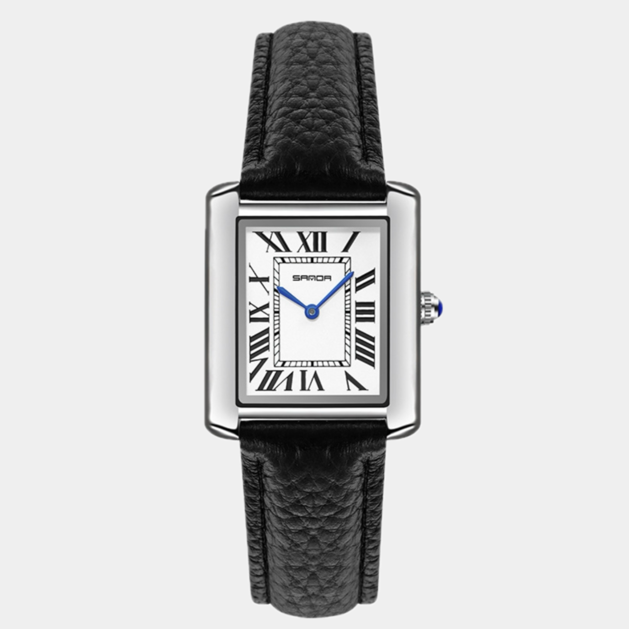 Square Quartz Watch – Men’s Classic Analog Wristwatch