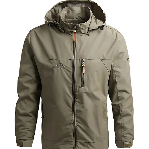 Newlin | Men’s Waterproof Outdoor Jacket – Lightweight Rain Coat with Adjustable Hood