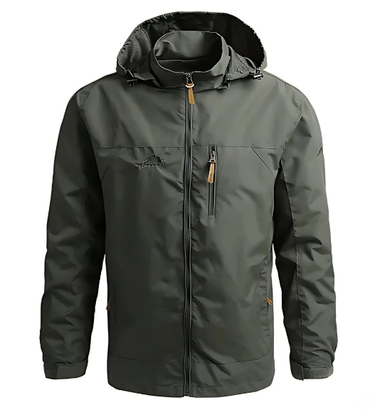 Newlin | Men’s Waterproof Outdoor Jacket – Lightweight Rain Coat with Adjustable Hood