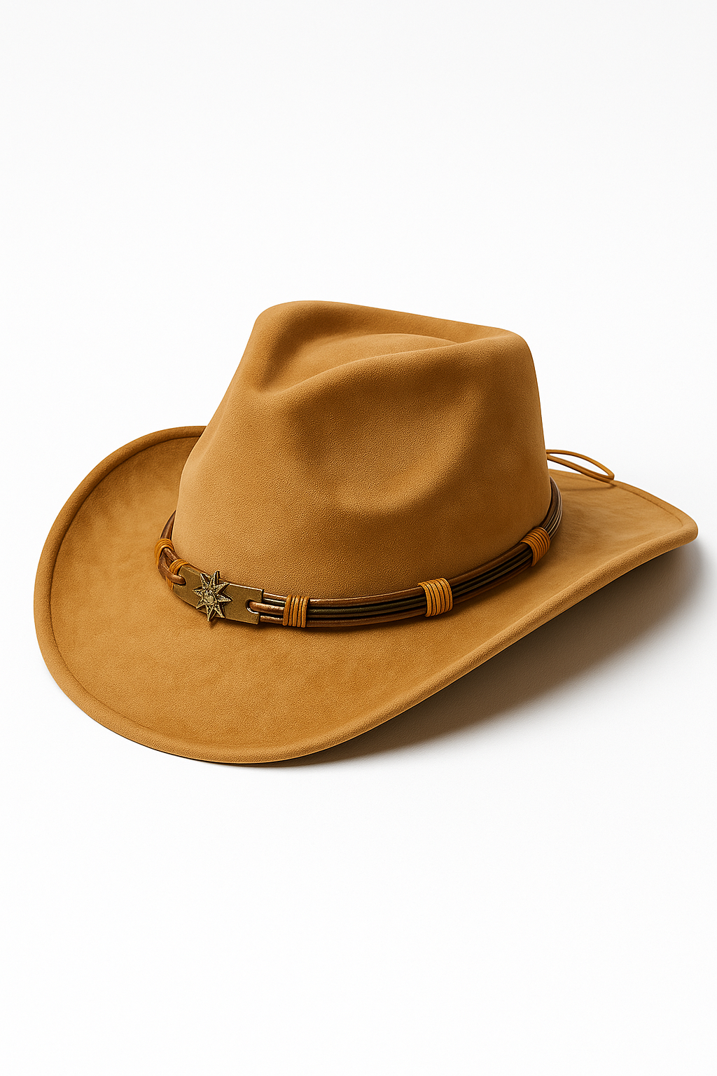 Men’s Classic Suede Cowboy Hat – Western Style Fashion Accessory