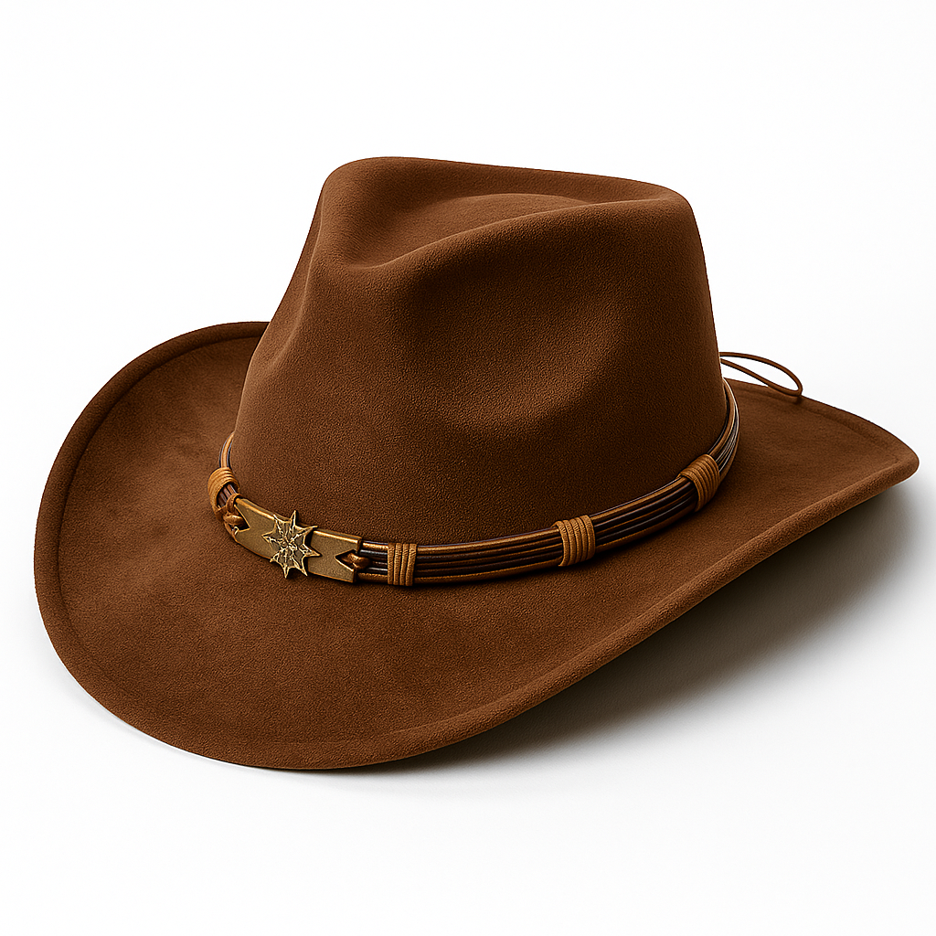 Men’s Classic Suede Cowboy Hat – Western Style Fashion Accessory