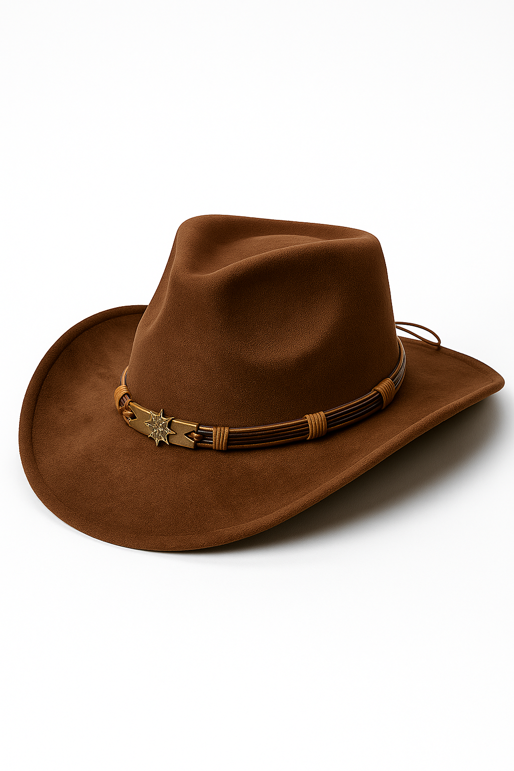 Men’s Classic Suede Cowboy Hat – Western Style Fashion Accessory
