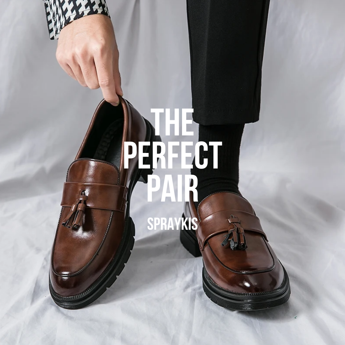 Tasslo Men Slip On Genuine Leather Loafers