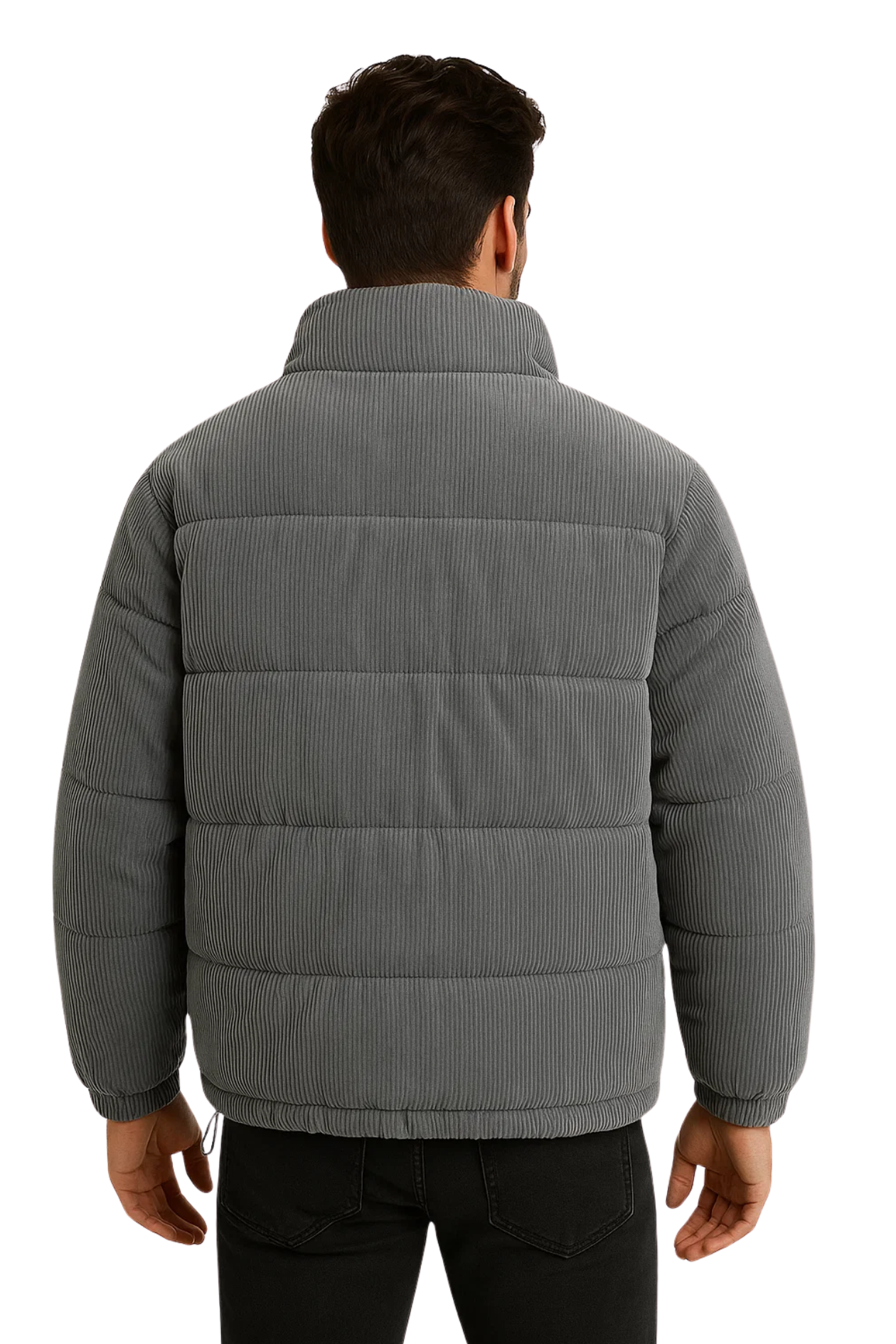 Nordstone Men Cord Puffer - Grey