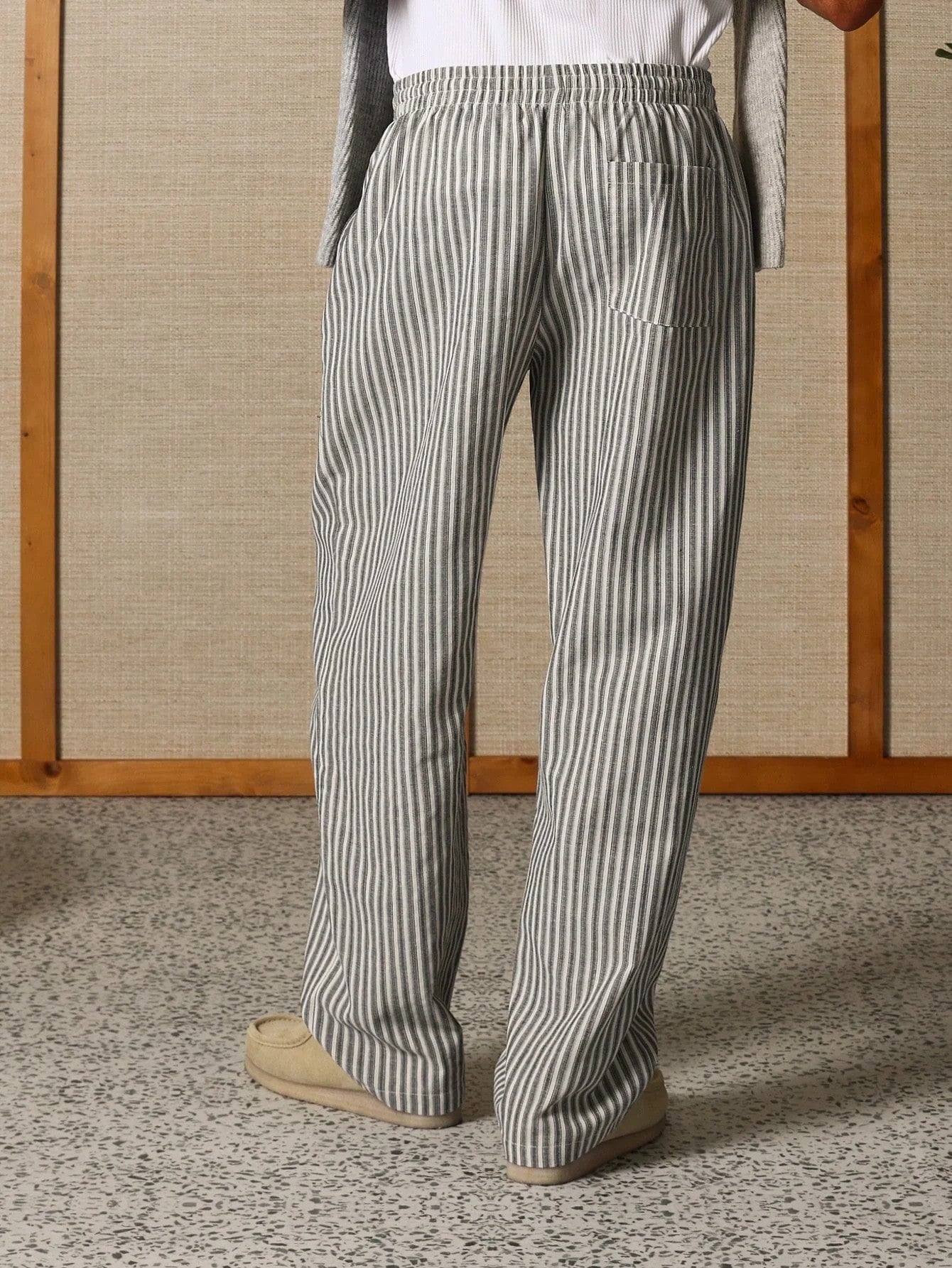 Liam - Men Casual Striped Skater Pants