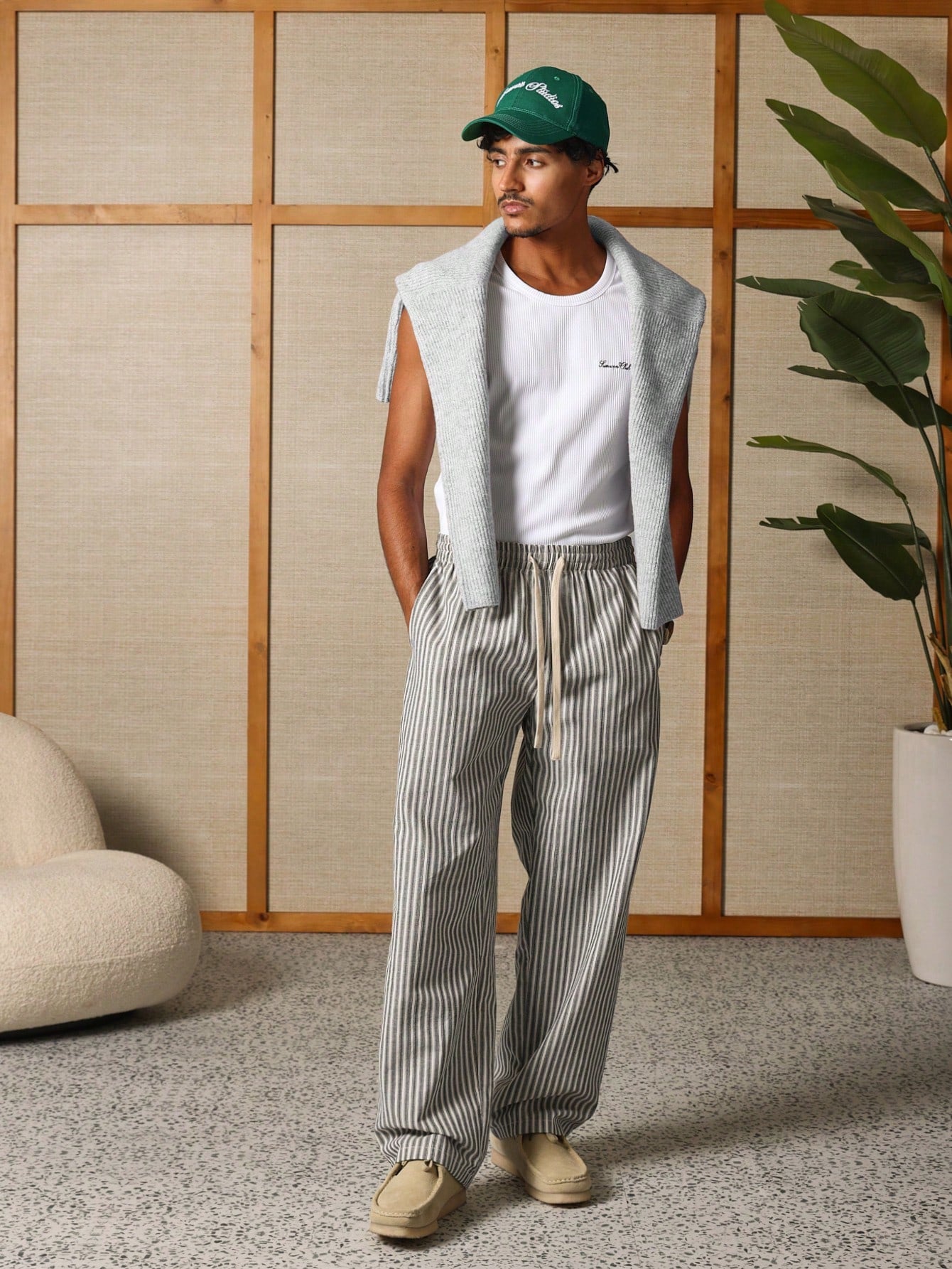 Liam - Men Casual Striped Skater Pants