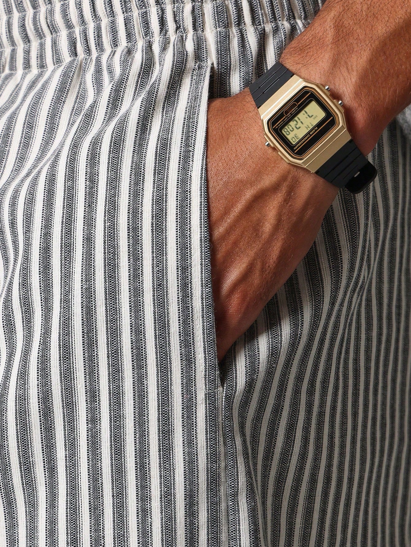 Liam - Men Casual Striped Skater Pants
