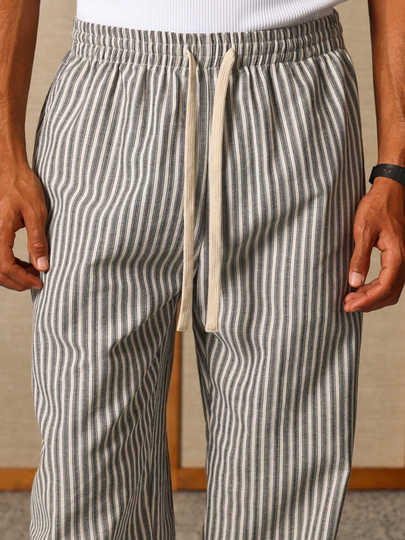 Liam - Men Casual Striped Skater Pants