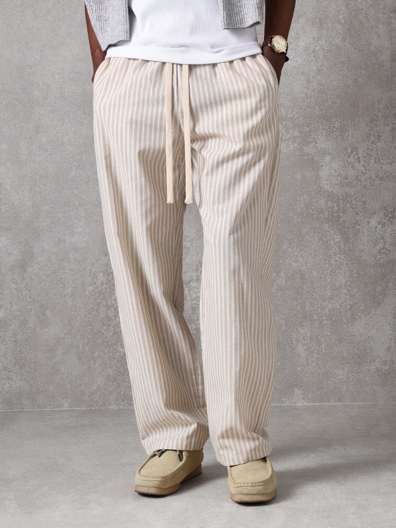 Liam - Men Casual Striped Skater Pants