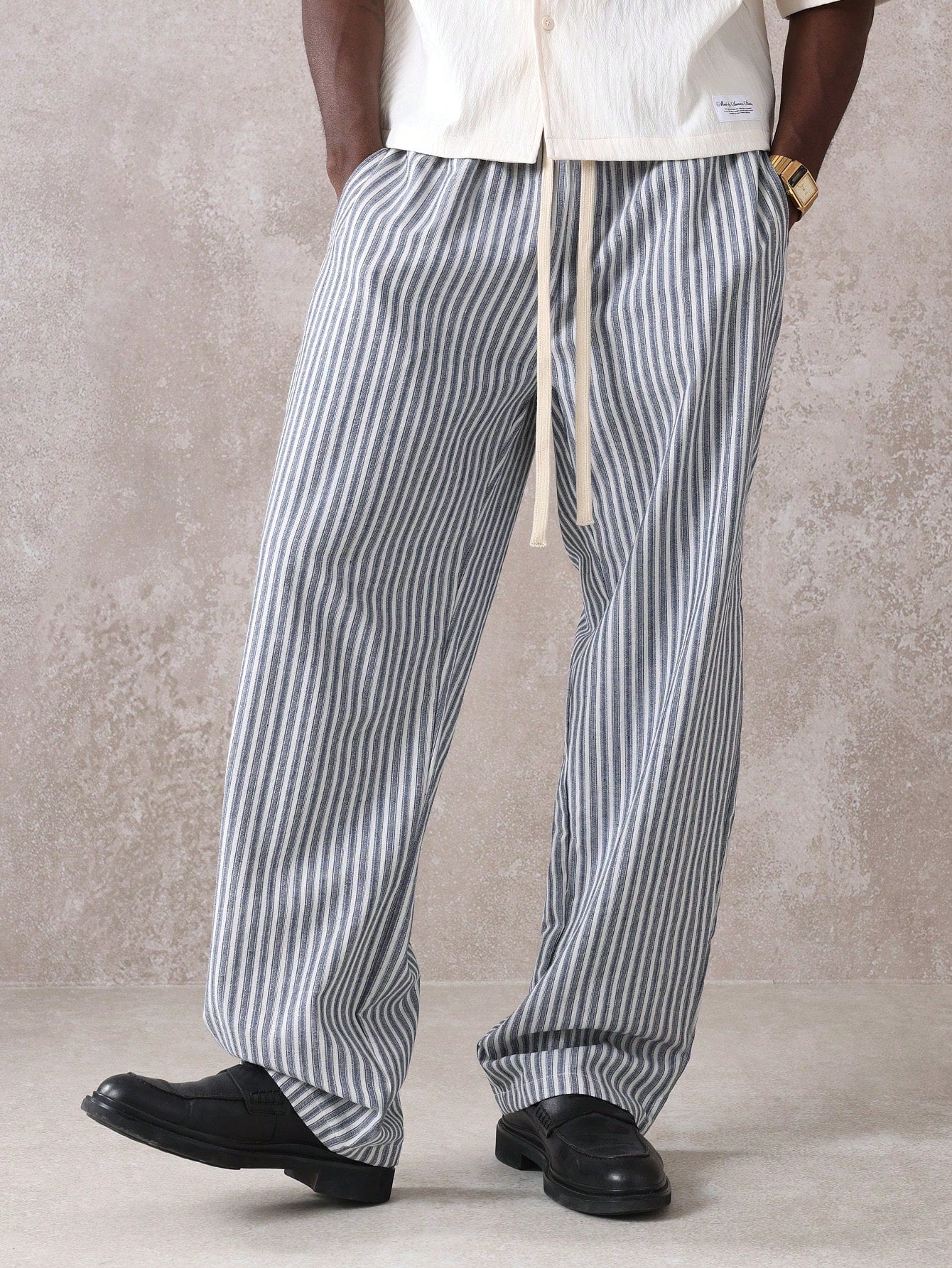 Liam - Men Casual Striped Skater Pants