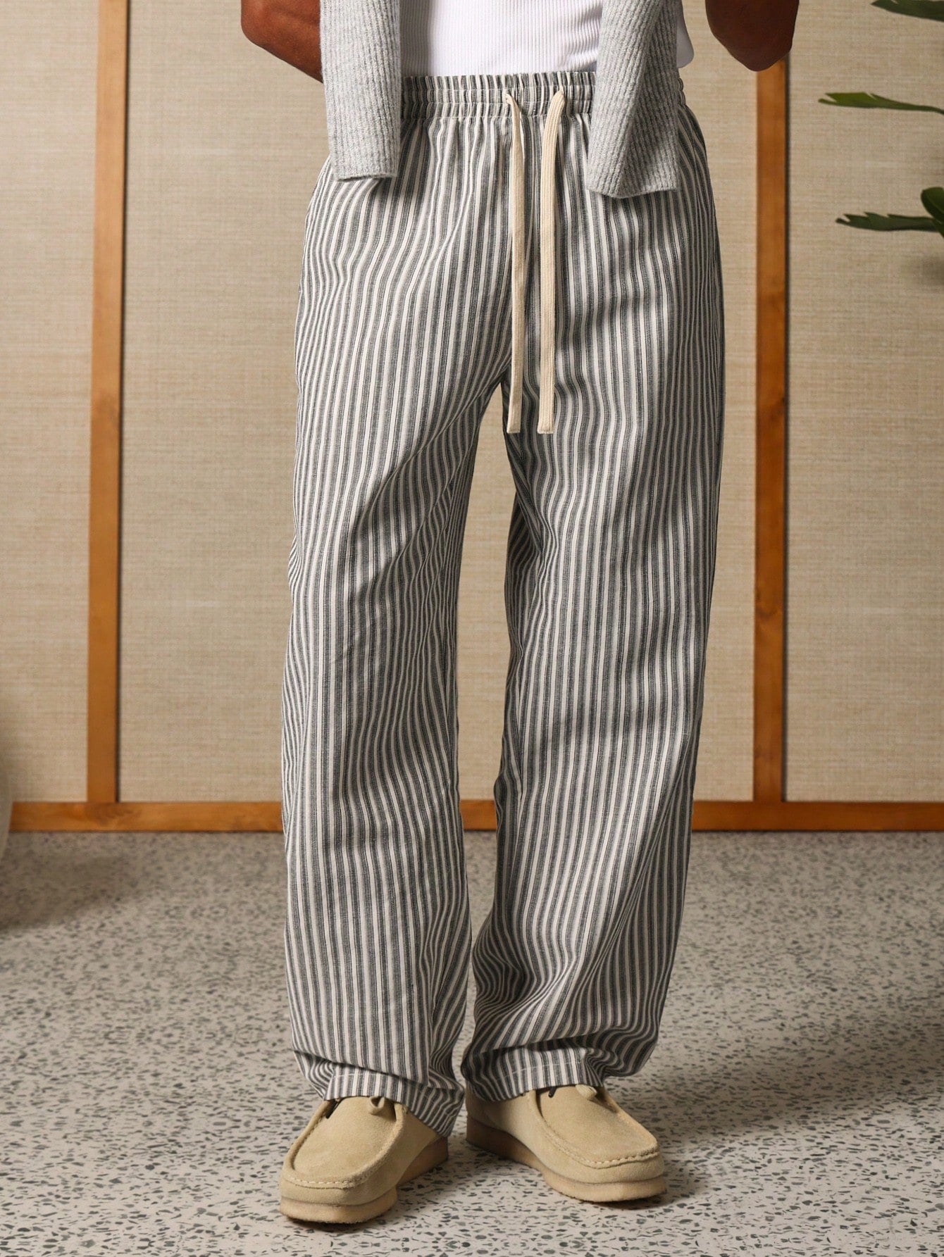 Liam - Men Casual Striped Skater Pants