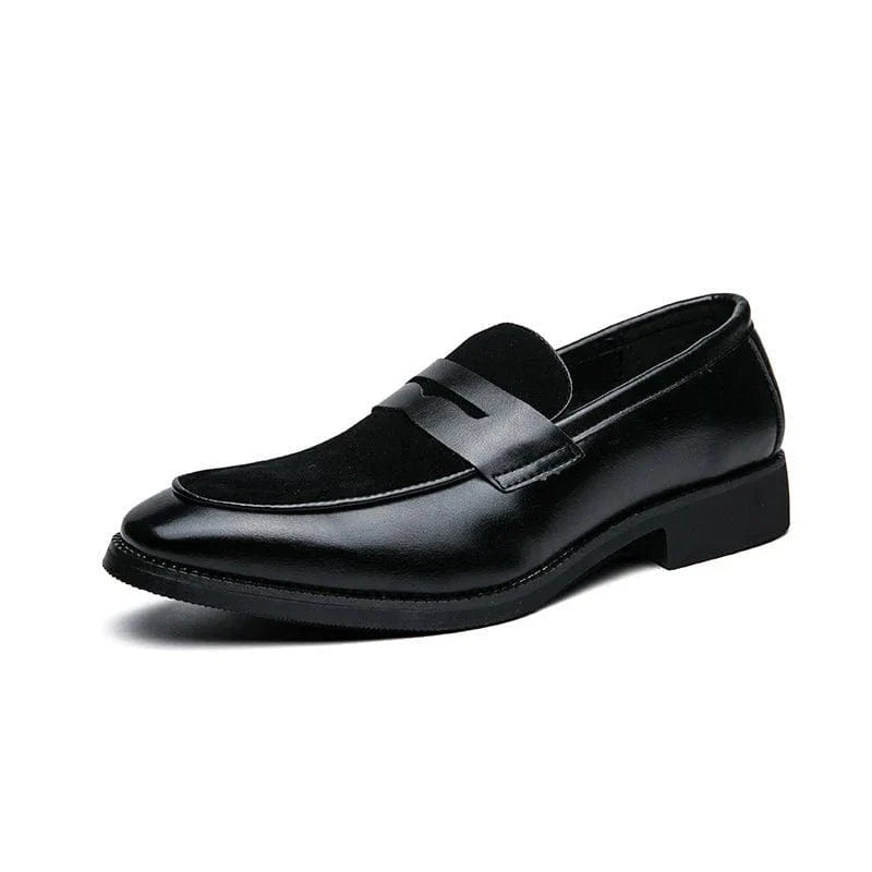 Lennard Leather Penny Loafers – Men’s Classic Slip-On Dress Shoes