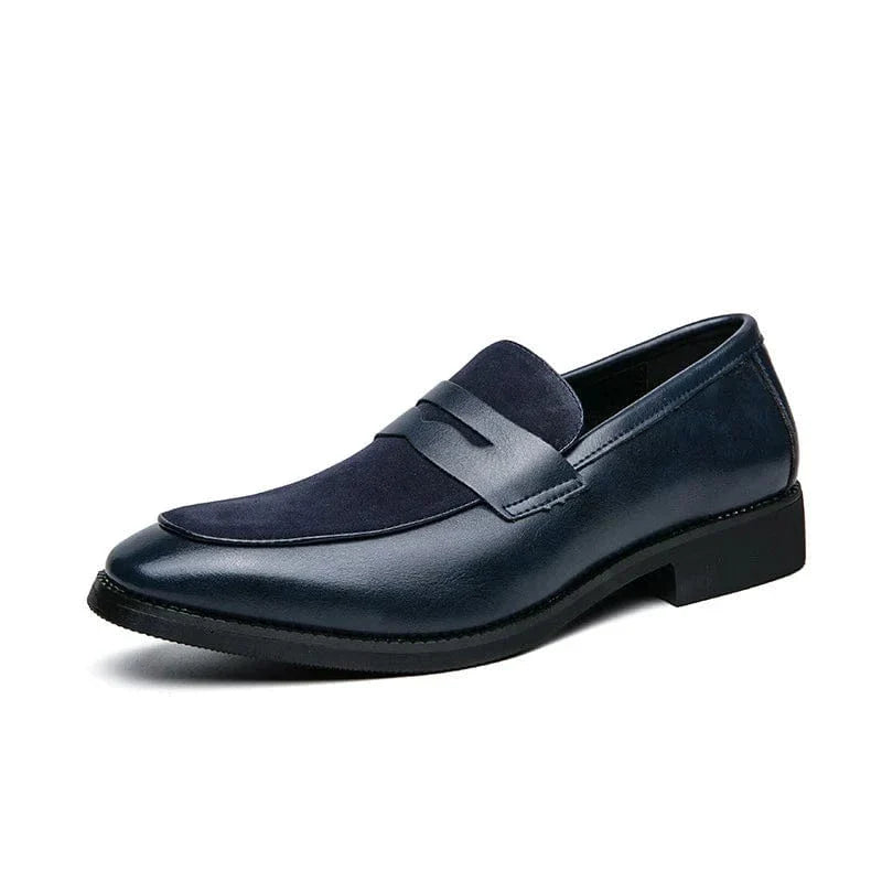 Lennard Leather Penny Loafers – Men’s Classic Slip-On Dress Shoes