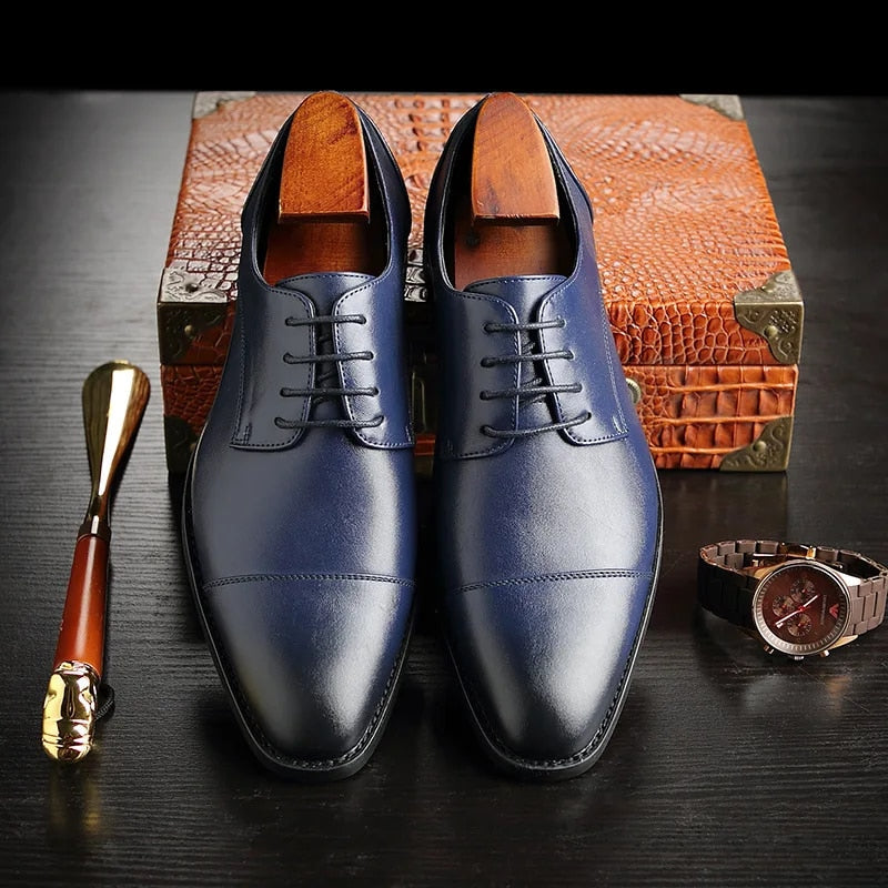 Classic Gentleman Oxfords – Men’s Formal Leather Dress Shoes