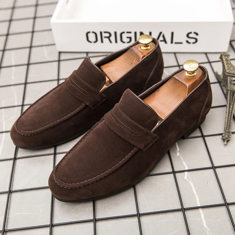 Men’s Classic Suede Loafers – Timeless Slip-On Shoes