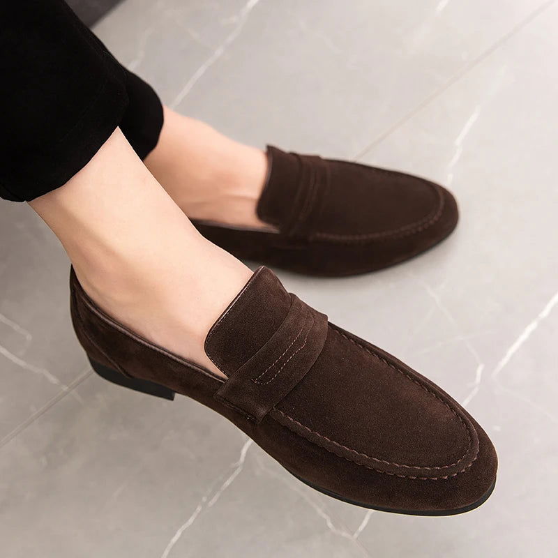 Men’s Classic Suede Loafers – Timeless Slip-On Shoes